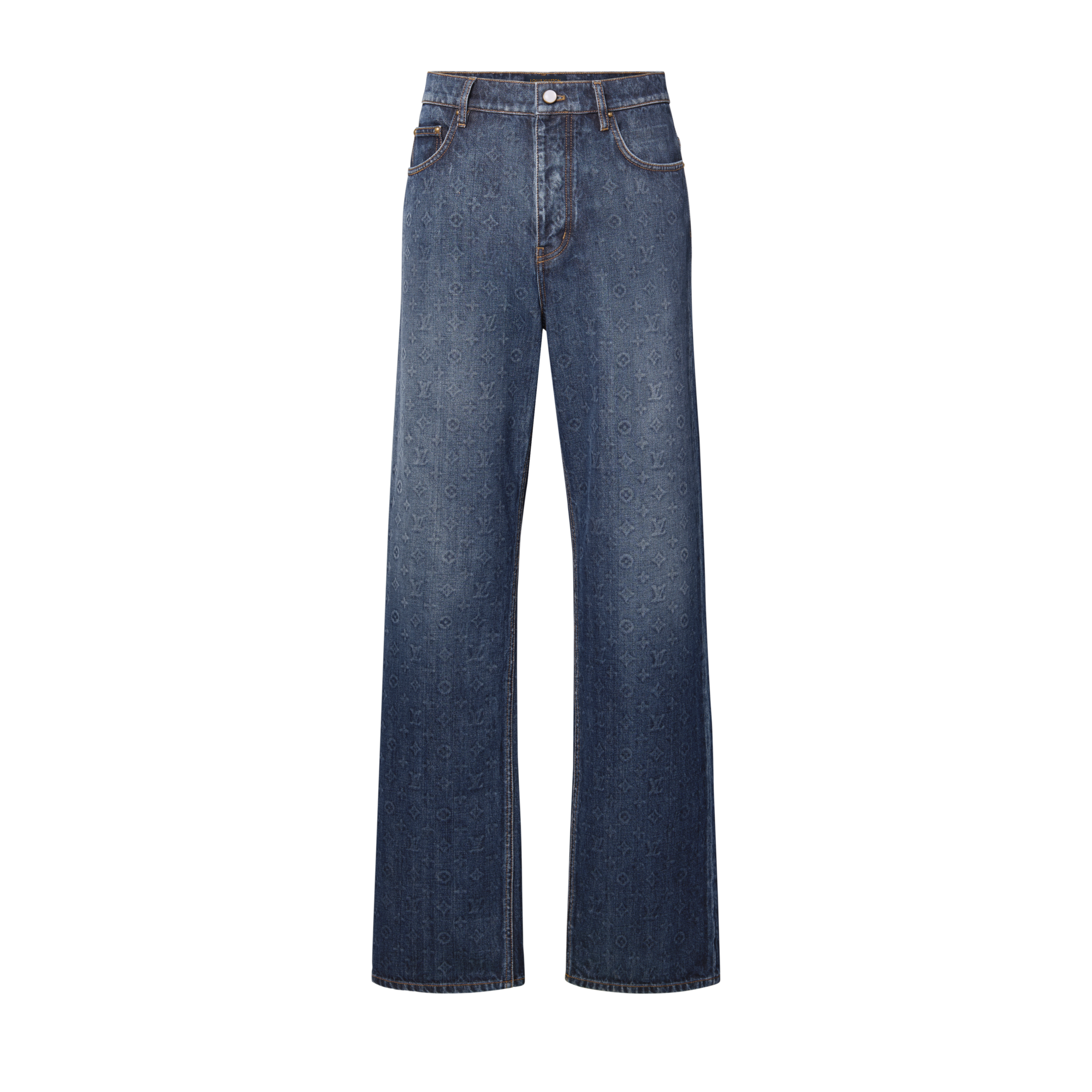 LV Flared Denim Pants - Luxury Ready to Wear - 1AILKQ Black